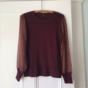 Talbots top: sweater/blouse all in one